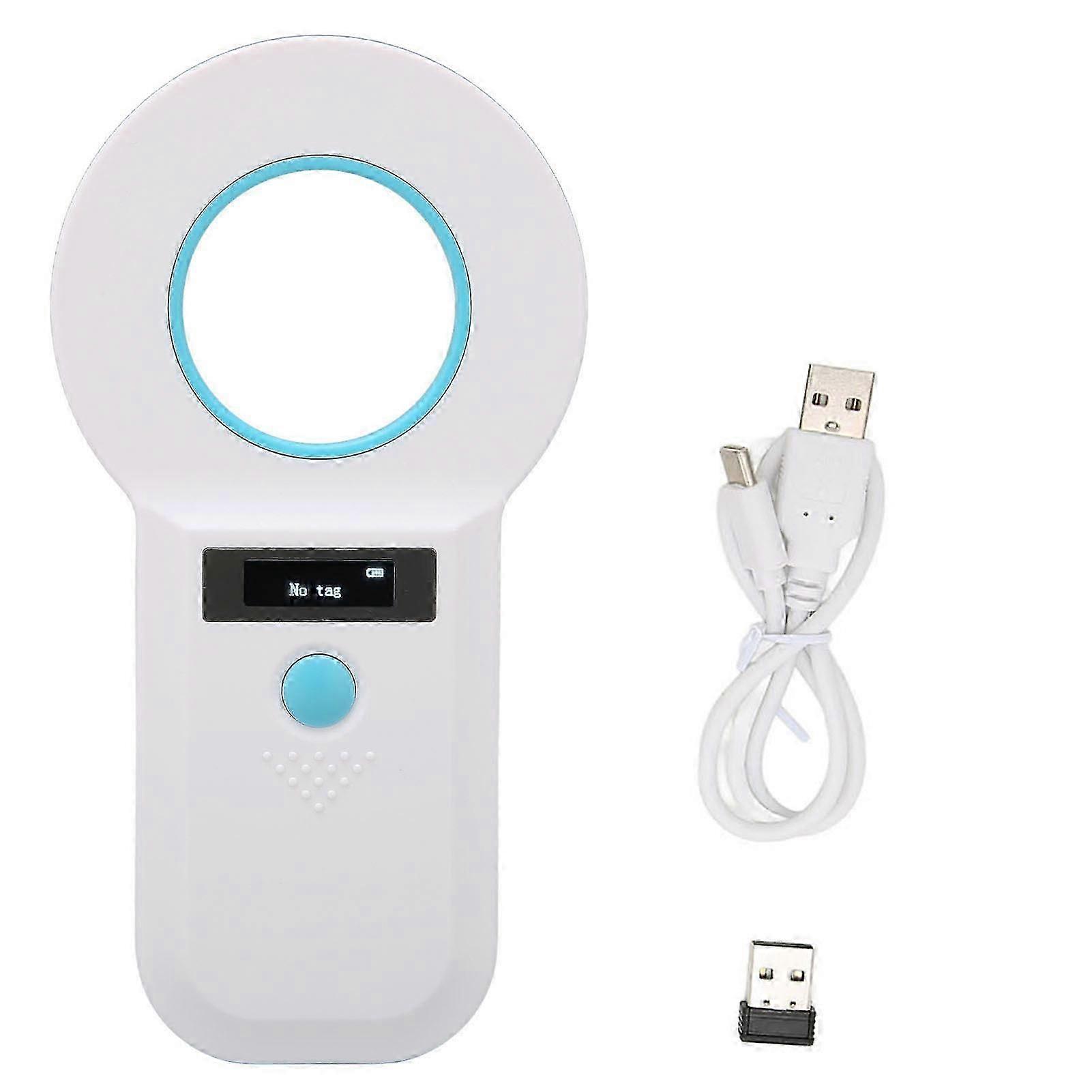 Wireless 2.4G Pet Microchip Scanner with USB Charging, HD Display, ISO 11784/11785 Compatible