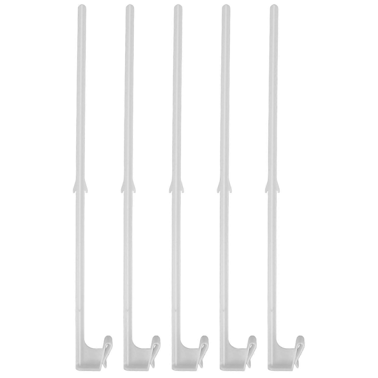 Flagpole Clips Car Flag Poles Displaying Flags 5Pcs White Plastic Novel and Simple Design