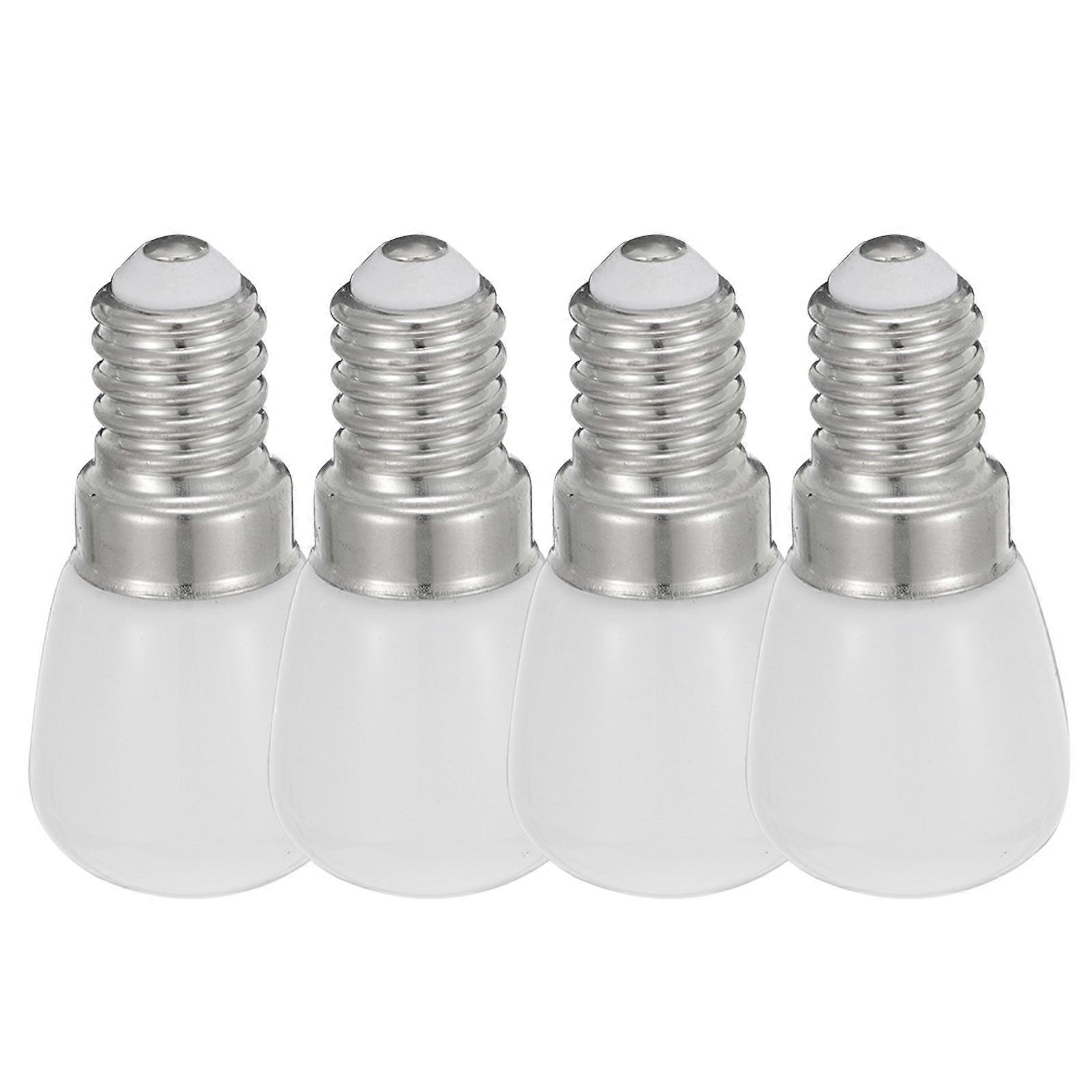 4pcs LED Refrigerator Bulbs, Warm Light Replacement for Home Appliances, Durable & Easy to Install, Suitable for Fridges, Chandeliers and More