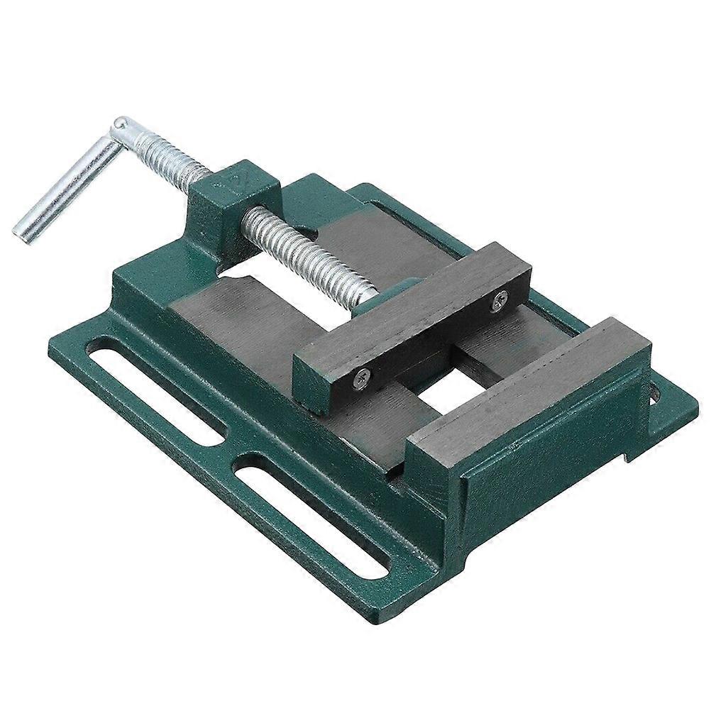 Drill Machine Vise Table Clamp for Milling Woodworking Green 18.5 x 16.5 x 2.6 Cm Fixing Materials 1Pack