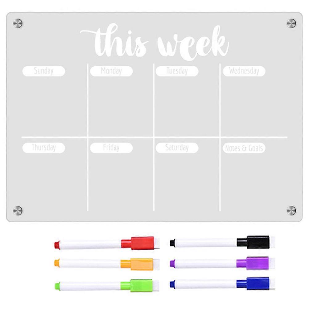 Memo Planner To Do List Planner Board For Office Workers 29.7X21CM Magnetic Design 1 Set