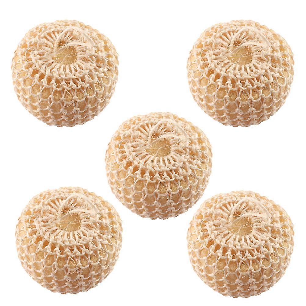 Bath And Bathing Accessories Bath Sisal Balls Bathing Yellow 5Pcs