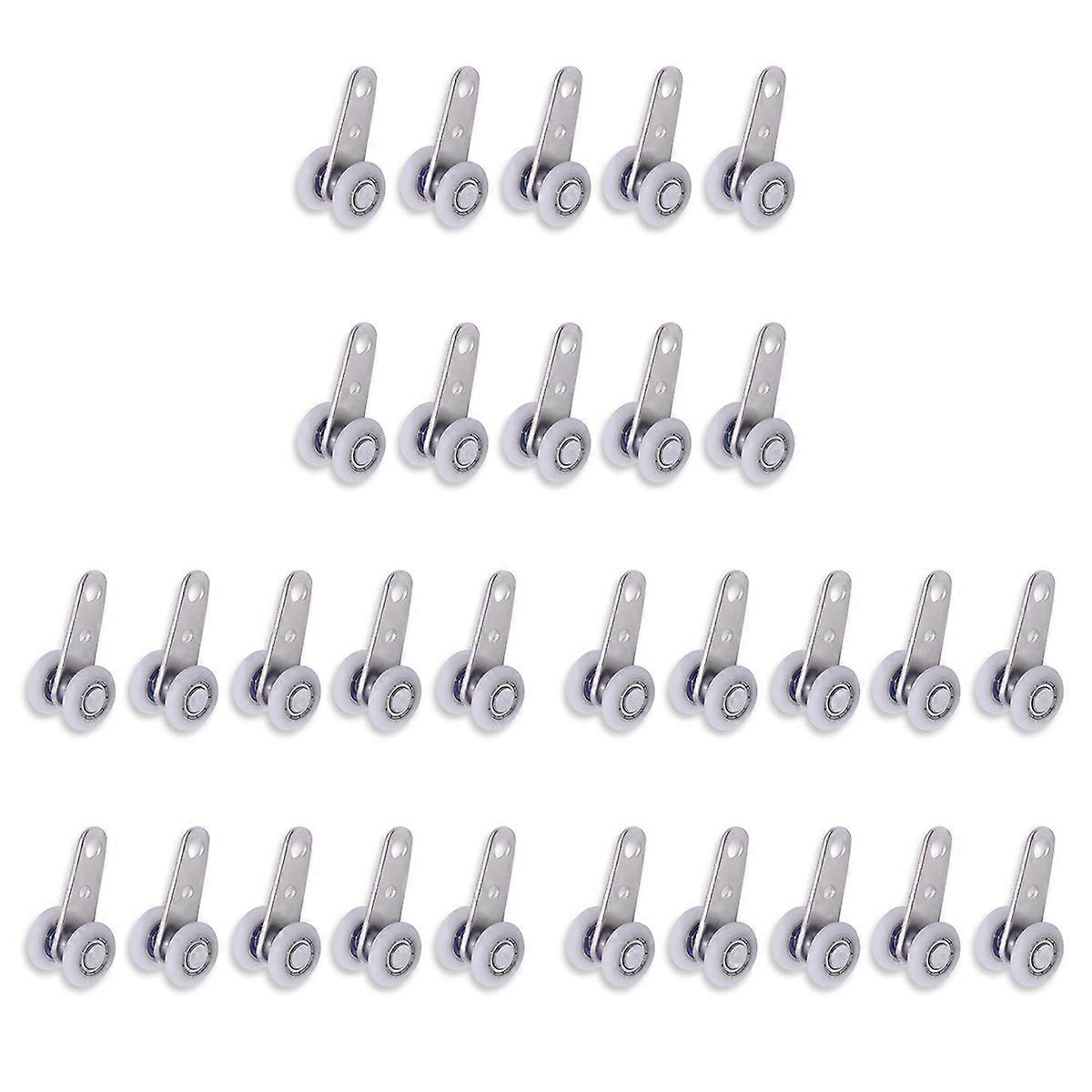 45X19 毫米用于橱柜推拉门的金属轴承滑轮组