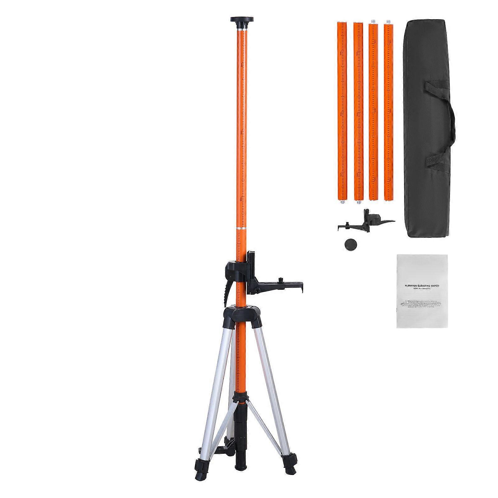 Τρίποδο στάθμης λέιζερ, 1/4 "-20 &; 5/8"-11 Thread Mount, 40.94-133.85 ίντσα Ρύθμιση ύψους με Level Bubble &; Stand, Επεκτάσιμος πόλος