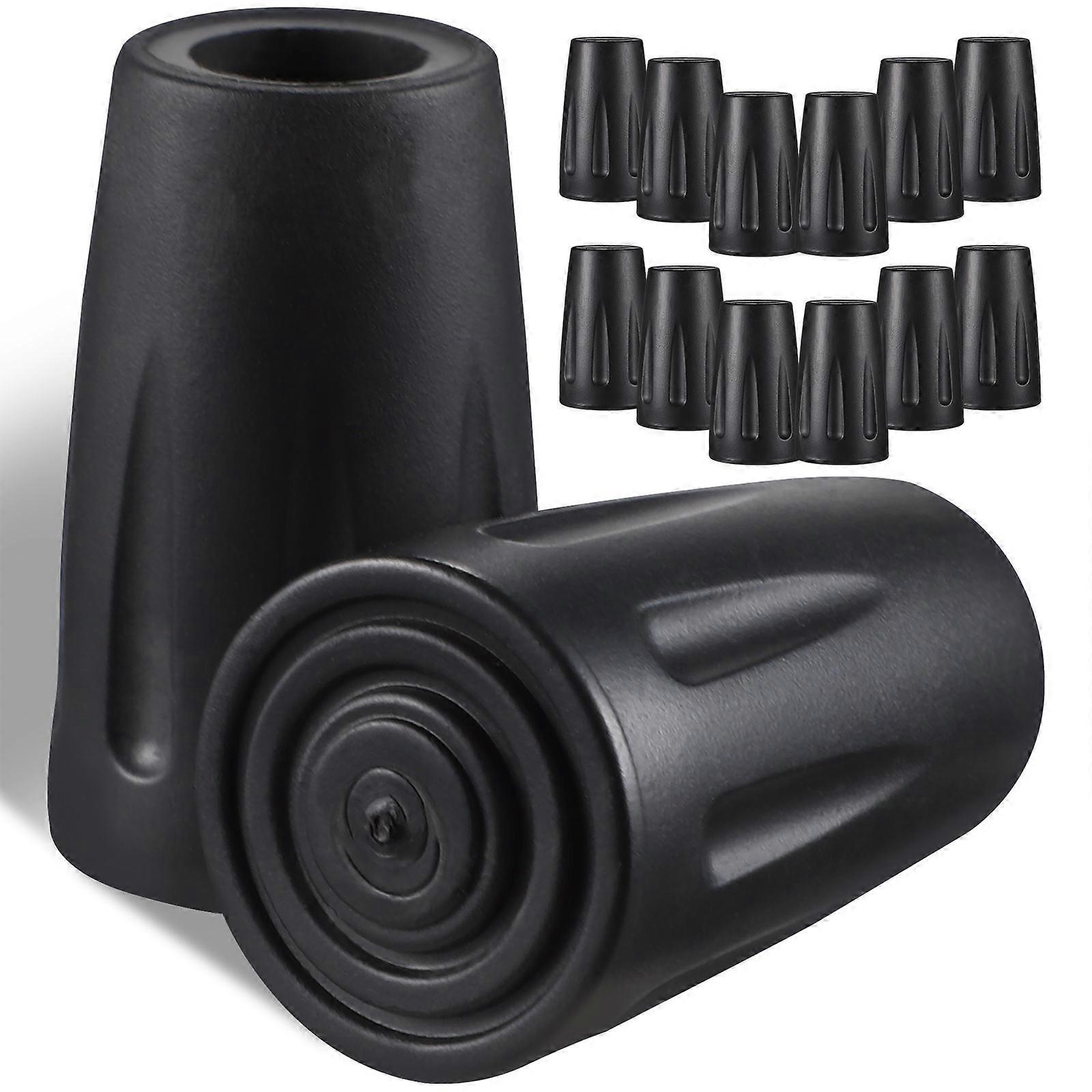 Stick Tips Walking Pole Rubber Ends For Hikers 16Pcs