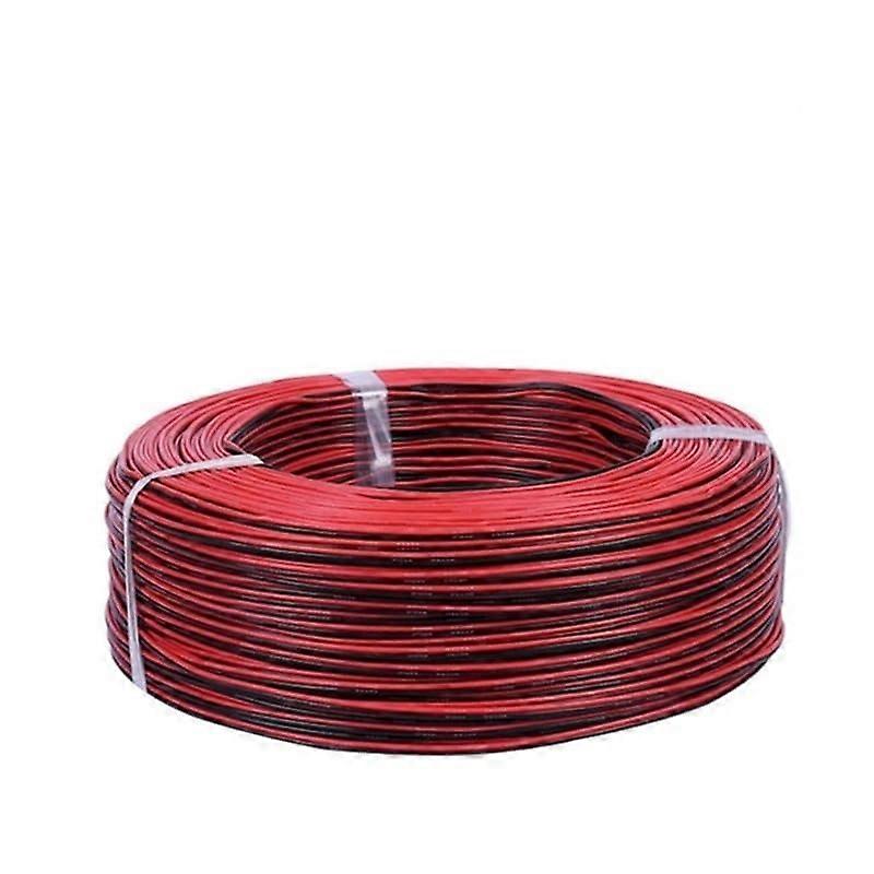 22AWG Tinned Copper PVC Extension Cord for Lamp (50m, Red Black)