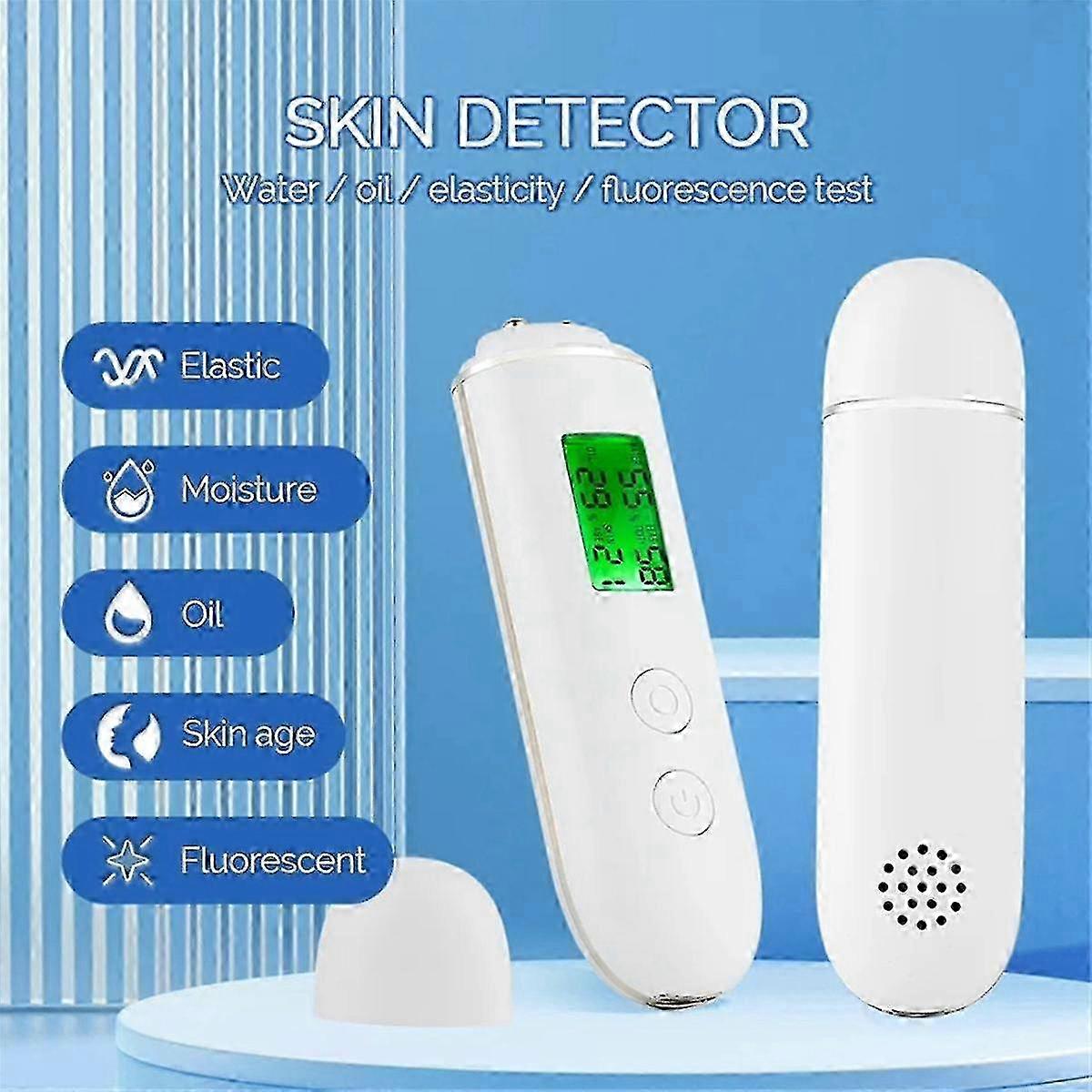 Smart Water and Oil Tester with LCD Display for Facial Skin Moisture Measurement