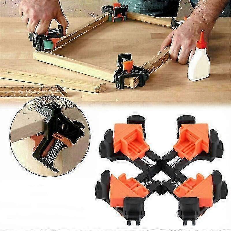 4pcs Adjustable Right Angle Clamp for Woodworking Corner Fixing