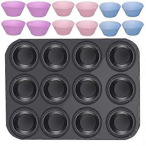 Bakplt + 12 silikonformar