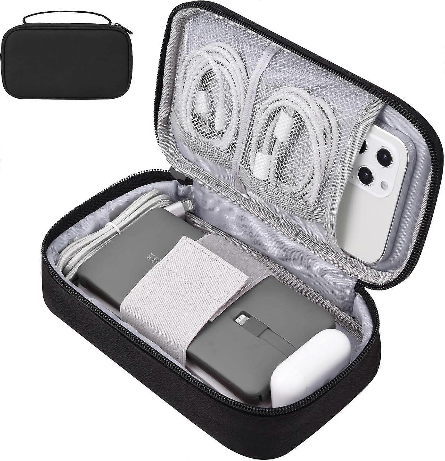 1pcs Small Electronics Carrying Case, Charge Organizer Bag