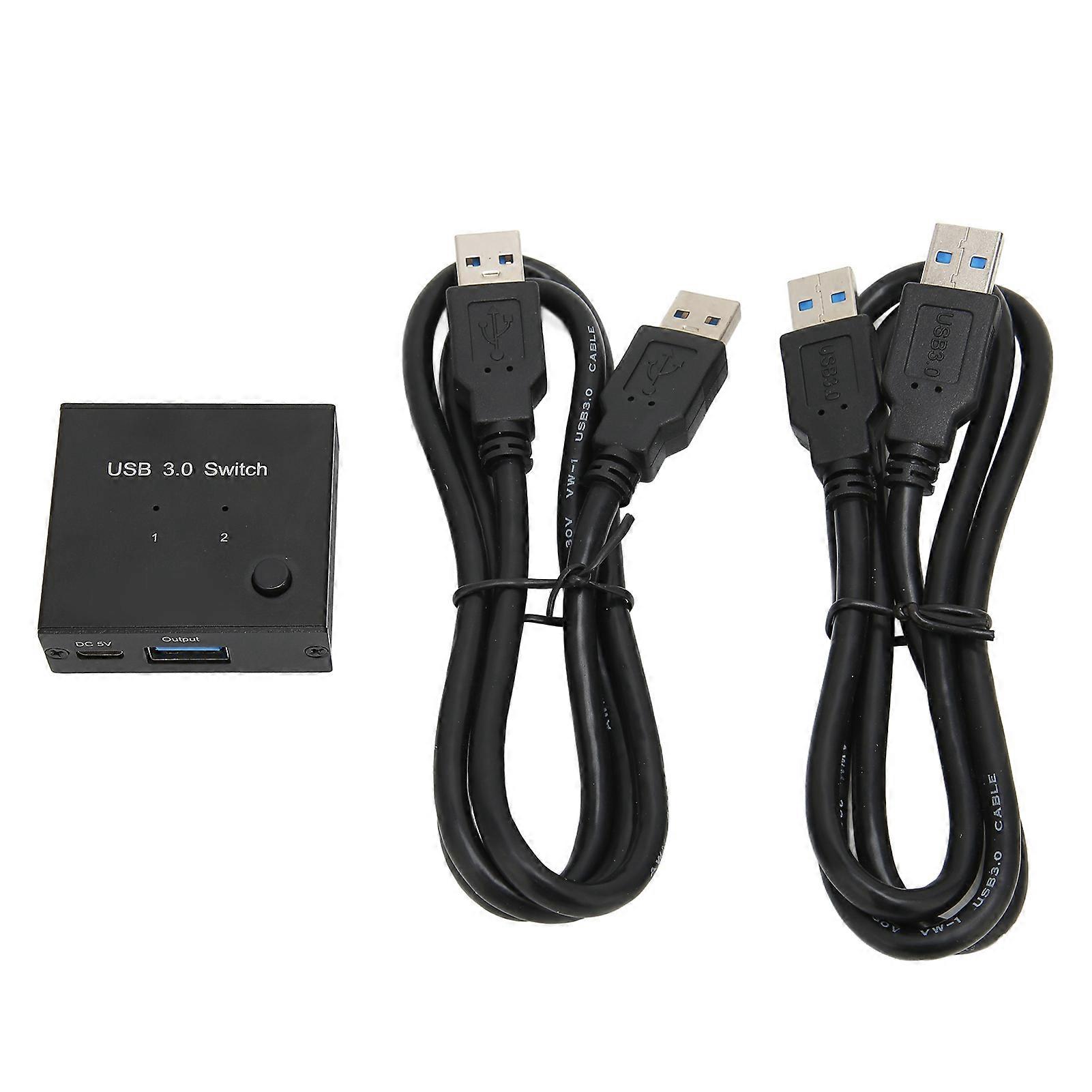 Switching Selector USB 3.0 Peripheral Sharing Switch for Printer Scanner Mouse Keyboard Card Reader