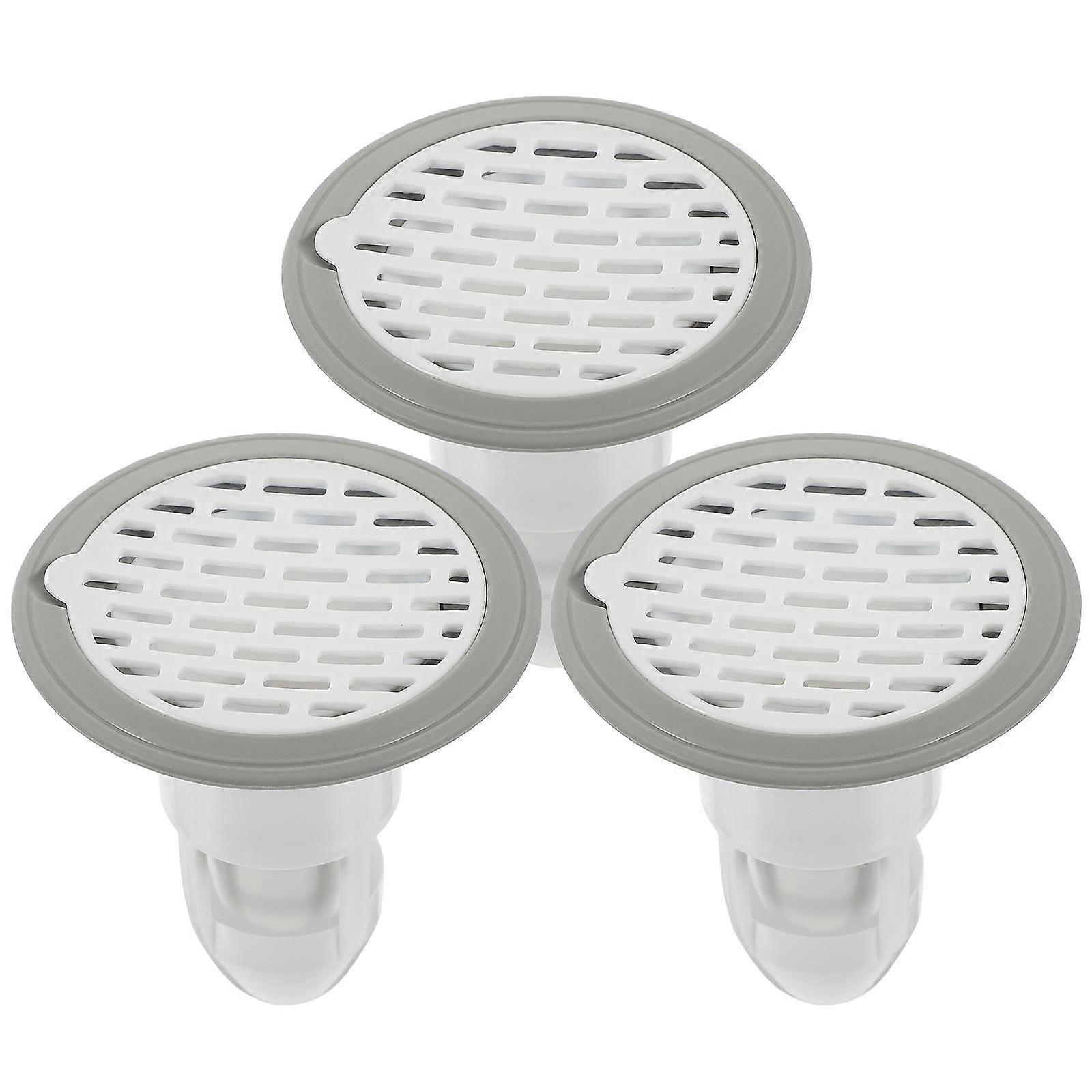 Bathroom Sink Plug Drain Water Quickly Kitchen Sinks Bathroom Use 65mm Depth White 3Pcs
