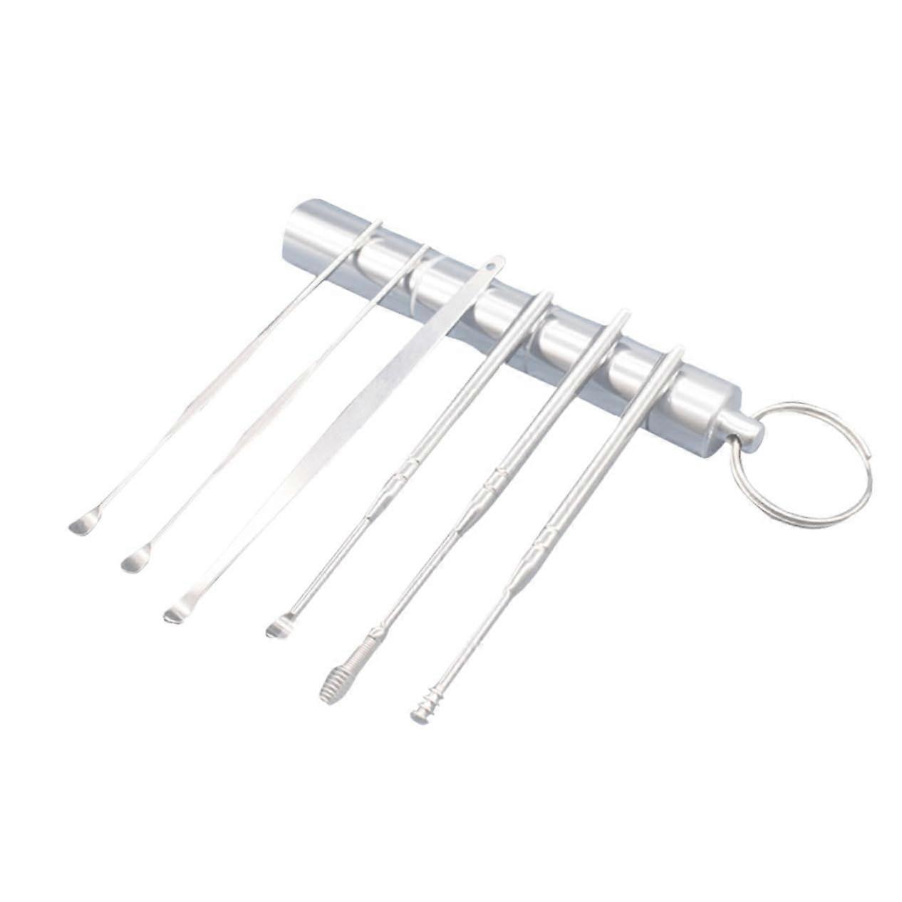1Set Ear Scoop Set Portable Spiral Tool for Adults Professional Ear Cleaning Kit with Smooth Surface for Precise Ear Inspection and Safe Use