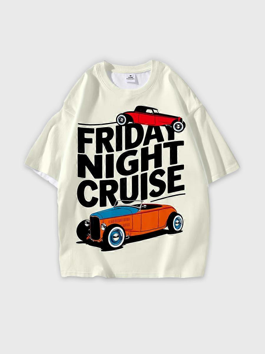 T-shirt round neck Pattern loose short sleeve JW2756