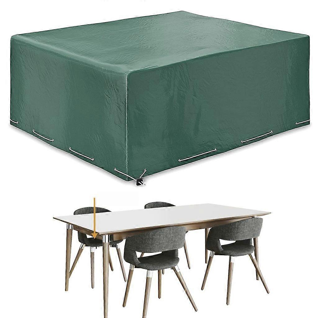 Furniture cover, waterproof and dustproof rectangular table and chair outdoor cover with straps