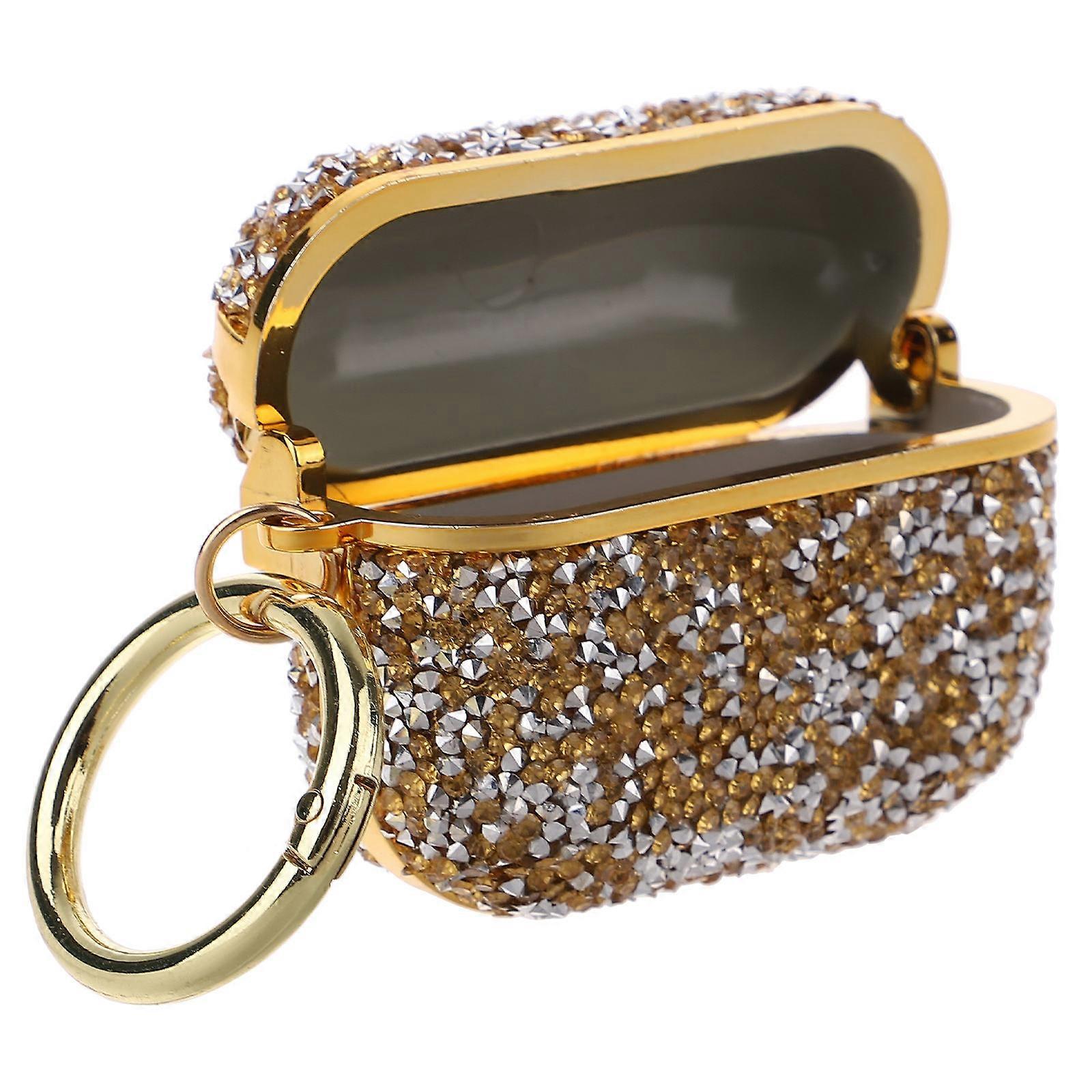It looks like you're describing a product listing for a **fashion rhinestone earphone cover**. Here's a refined and professional version of that