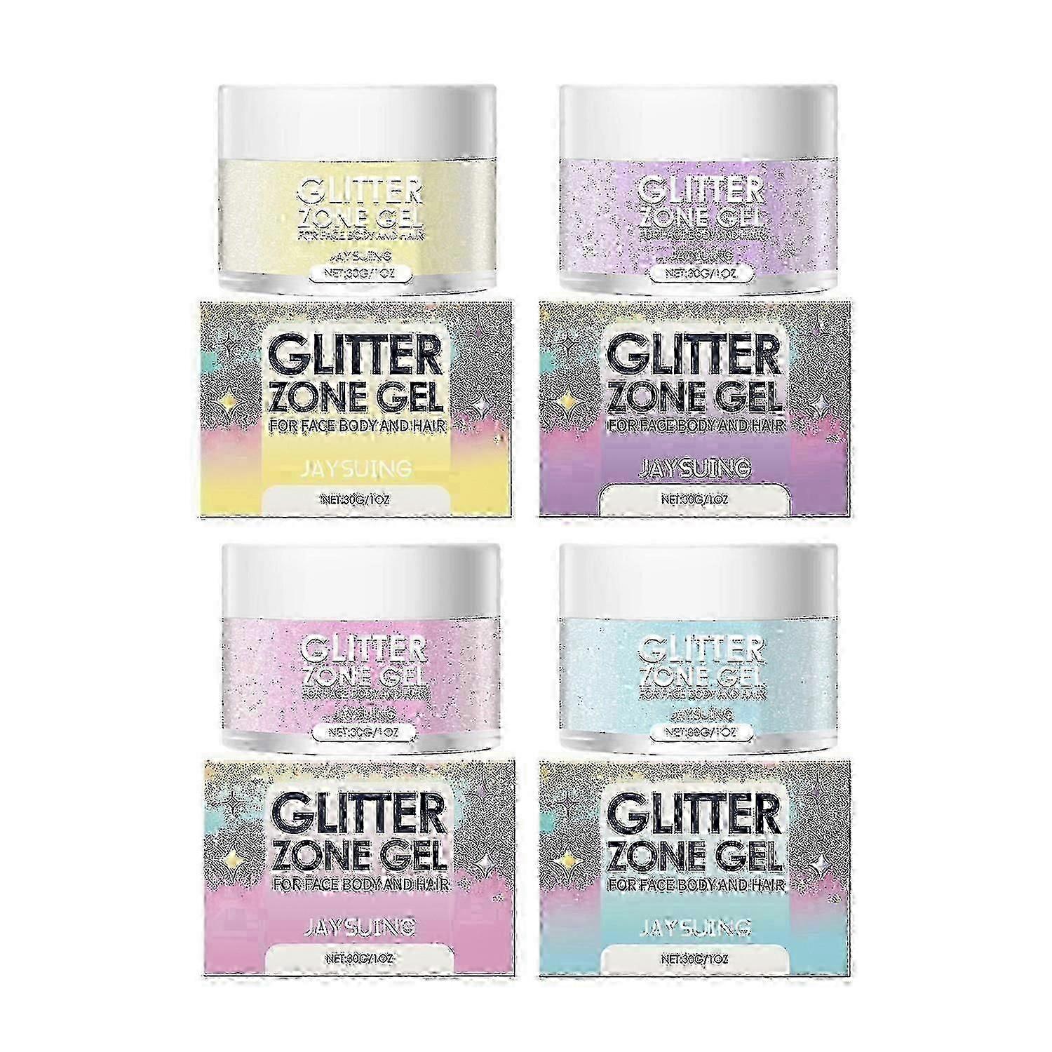 Jaysuing Glitter Gel ، حفلة موسيقية Rave مجسمة هايلايت جل الجسم للوجه الطبيعي