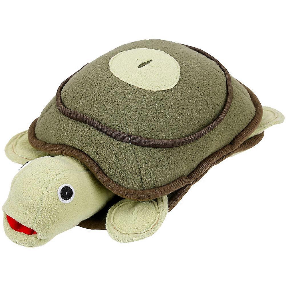 Plush Turtle Doll for Dogs – Olive Green Sniffing Toy for Interactive Play and Bonding with Puppies and Adult Dogs