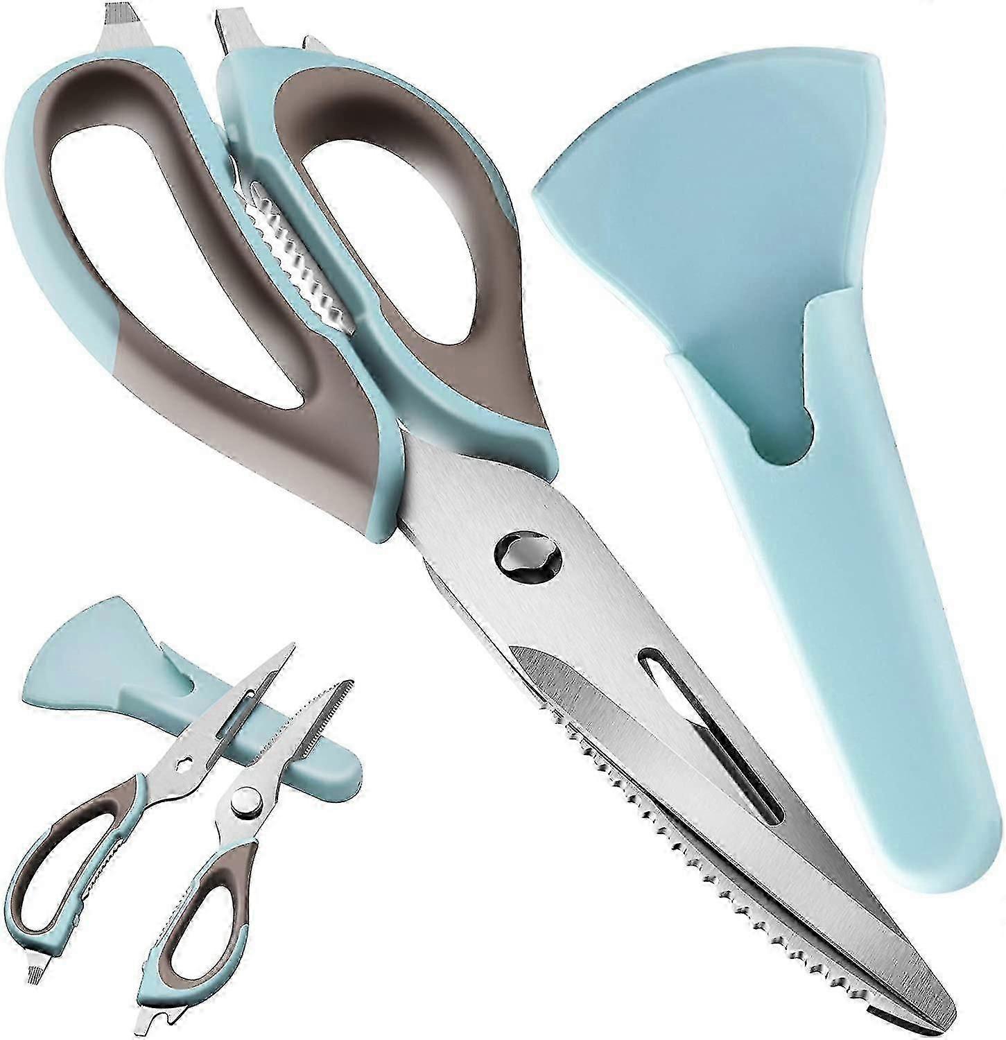ScissorsKitchen Scissors With Magnetic Cover,Scissors,Kitchen Scissors-Heavy Duty Kitchen Shears Stainless Steel