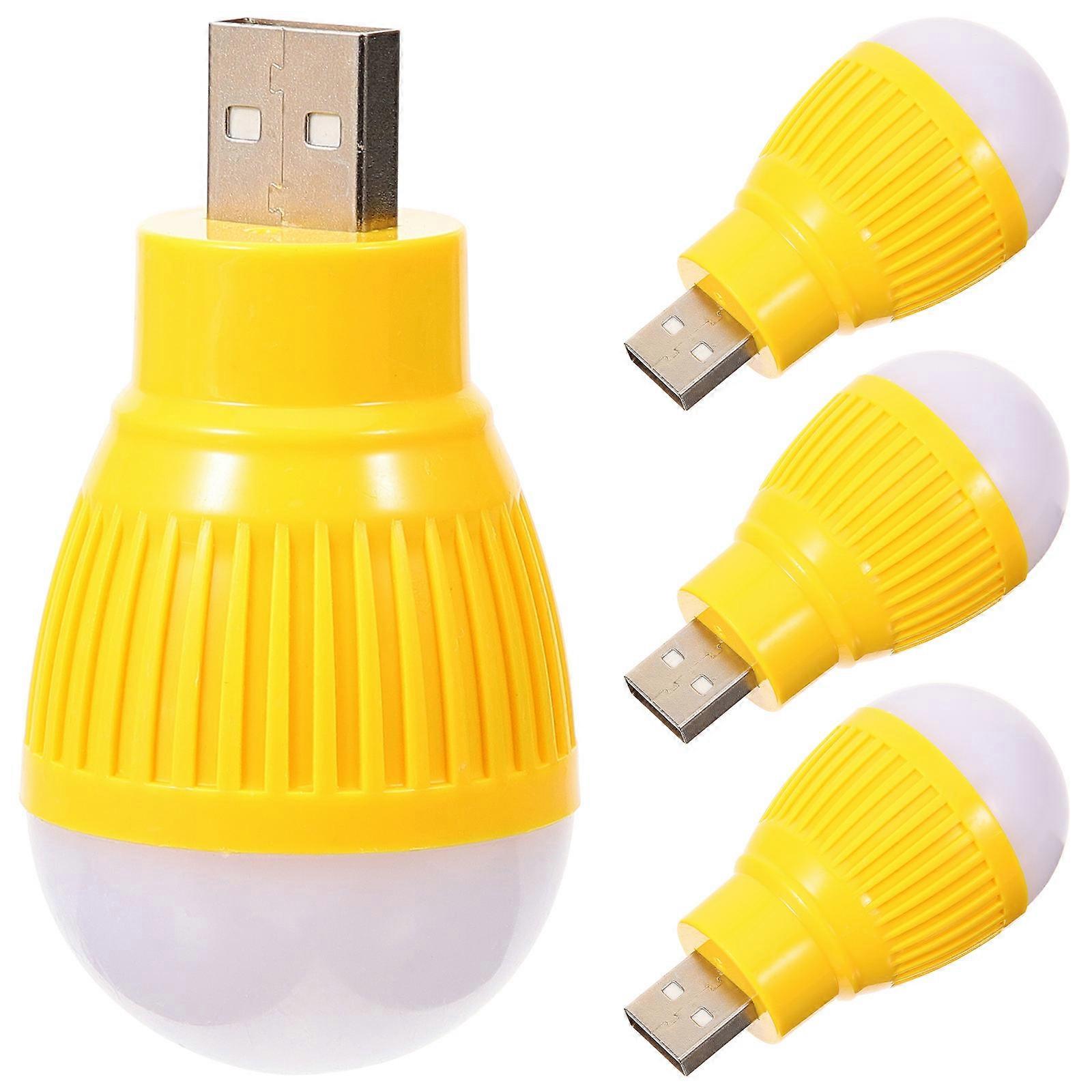 LED Mini Lights USB Small Lamps for Emergency Lighting 4Pcs Set