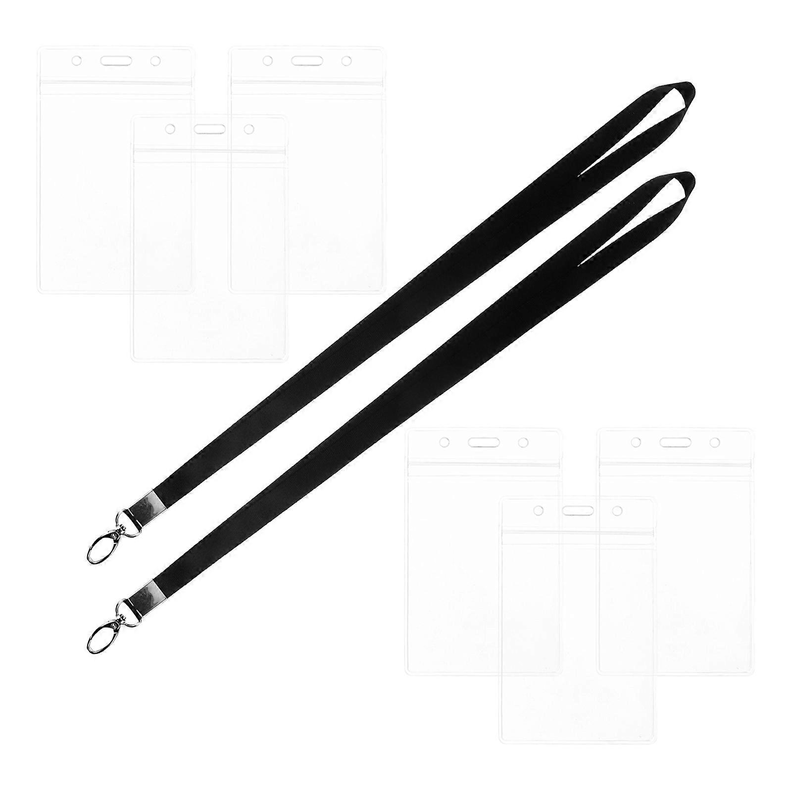 6pcs Luggage Label Cover, Boarding Pass & ID Badge Holder, High Transparency Name Tag Case for Travel, School, Office & Outdoor Use