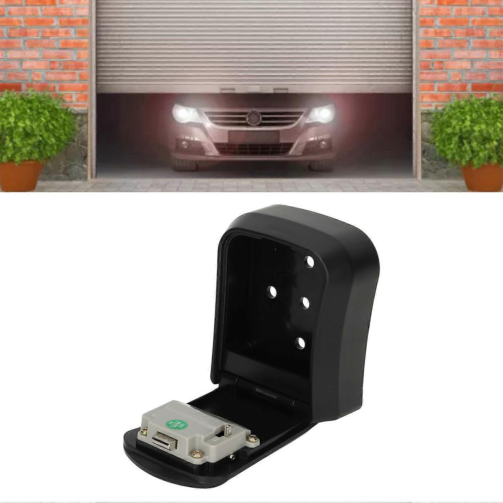 Combination Lock Box Wall Mounted ABS 4 Digit Waterproof Key Storage Lock Box with 5 Keys Capacity