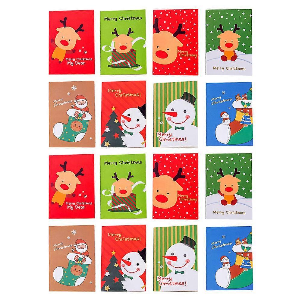 24Pcs Christmas Pocket Notepads for Writing Use Assorted Color Paper Pads