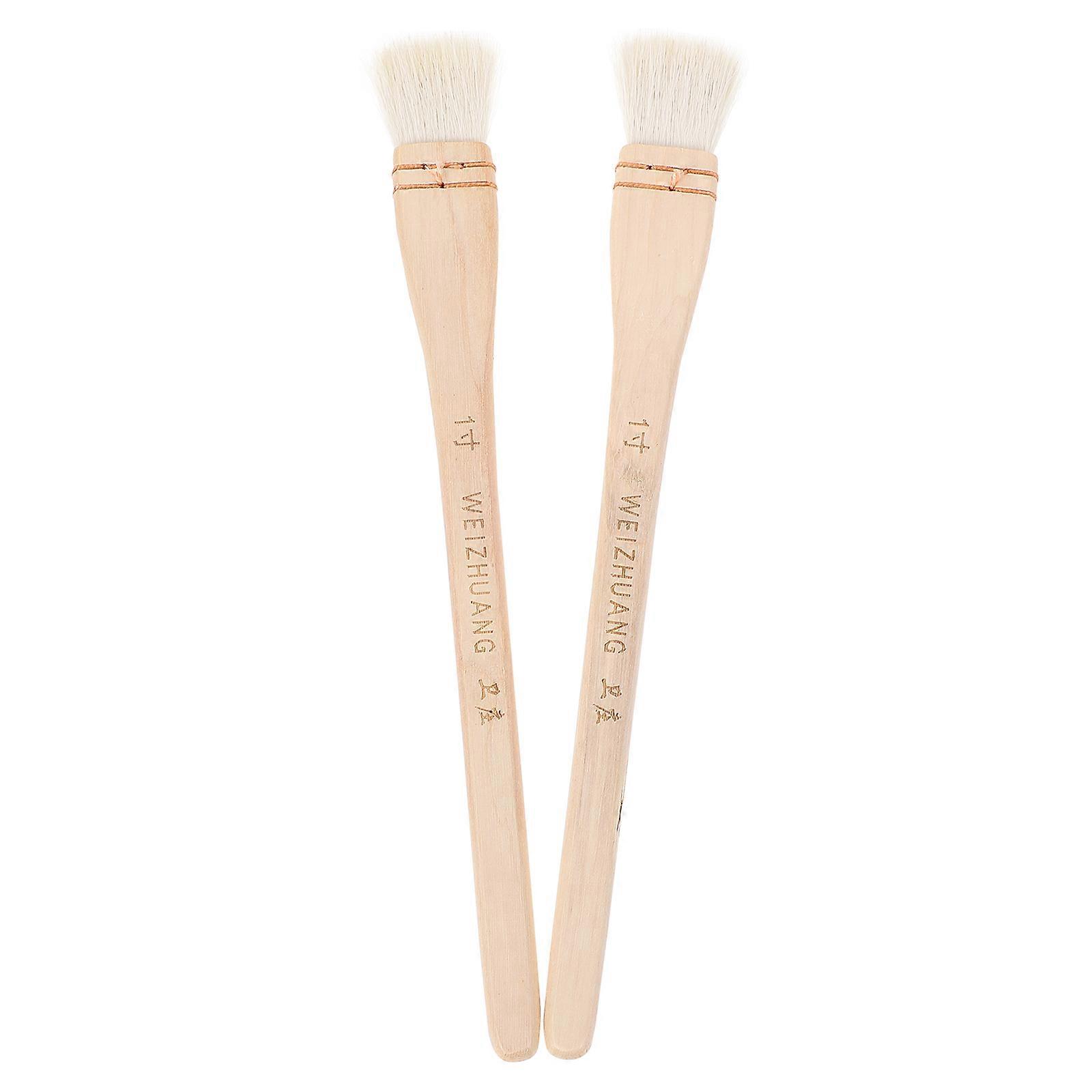 2Pcs Wood Handle Painting Tools Useful for Art Painting