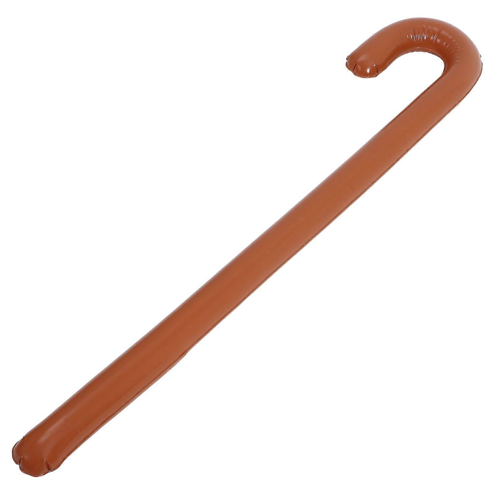 Blow Up Instruments For Party Inflatable Walking Aid Crutch Shape Simulation Design Pool Party Decorative Toy 1Pcs