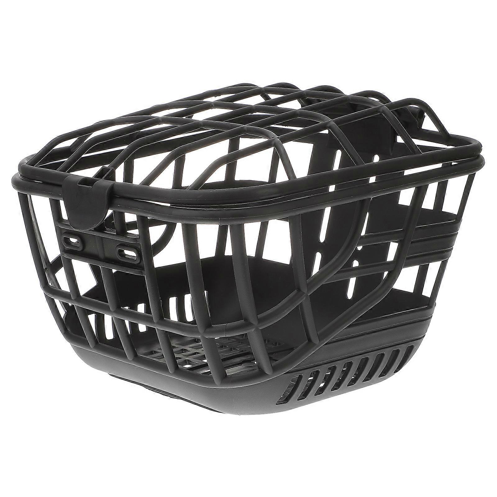Practical Bike Basket Front Handlebar Basket with Cover Cycling Accessory