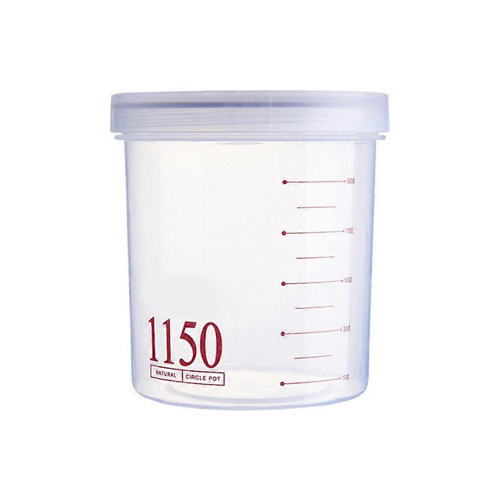 Transparent Plastic Food Storage Container for Kitchen Use Keeps Dry Food Fresh 1150ml