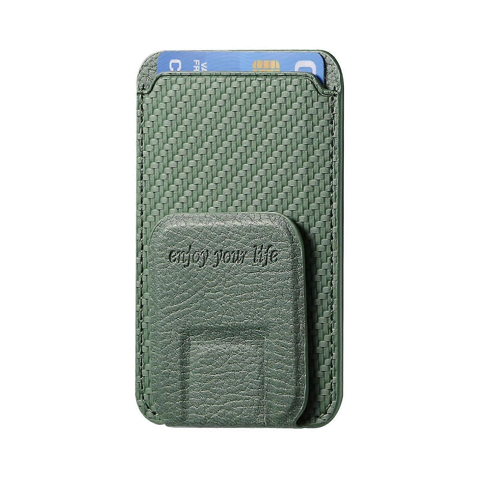 Portable stand, card case, multifunctional card holder, lightweight and practical green