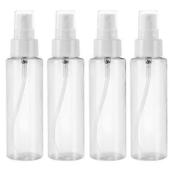 5pcs 80ml transparent empty fine mist spray bottles plastic for travel 100ml