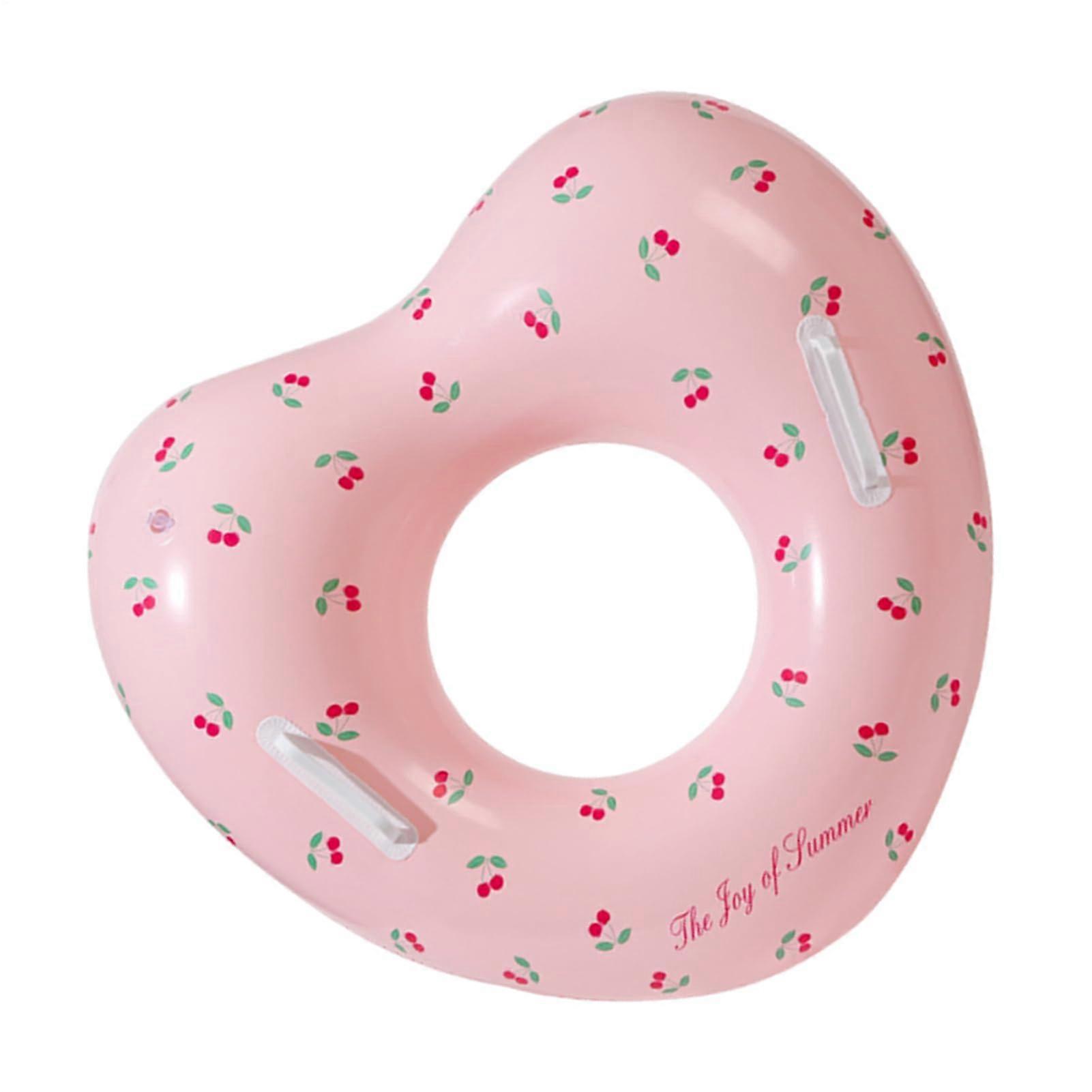 Inflatable Heart Pool Float Romantic in Pink Flamingo Style for Pool and Photo Props