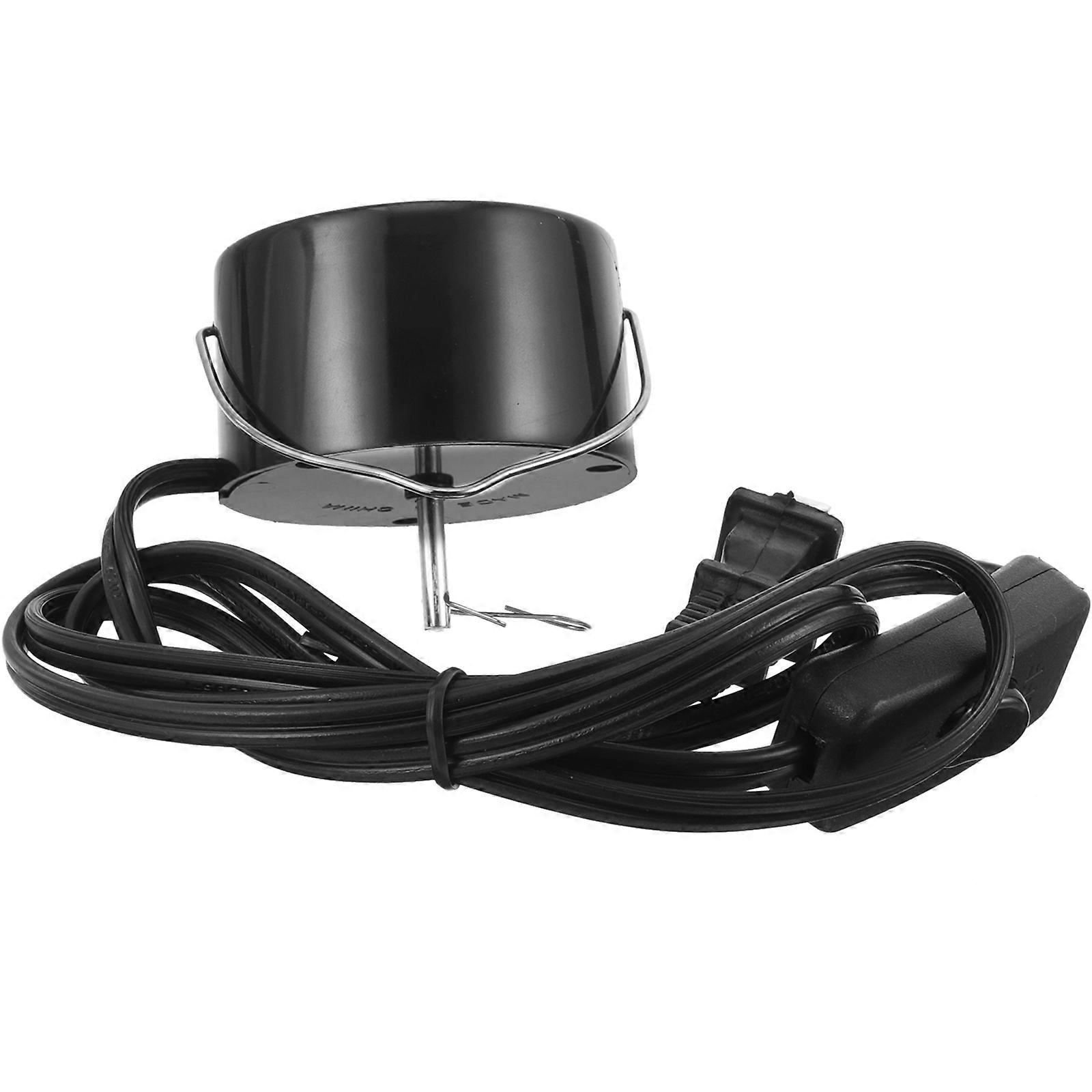 Black Plastic Wind Spinner Hanging Motor for Decoration with Plug Compact and Durable 4.5x3.5x3 Inches