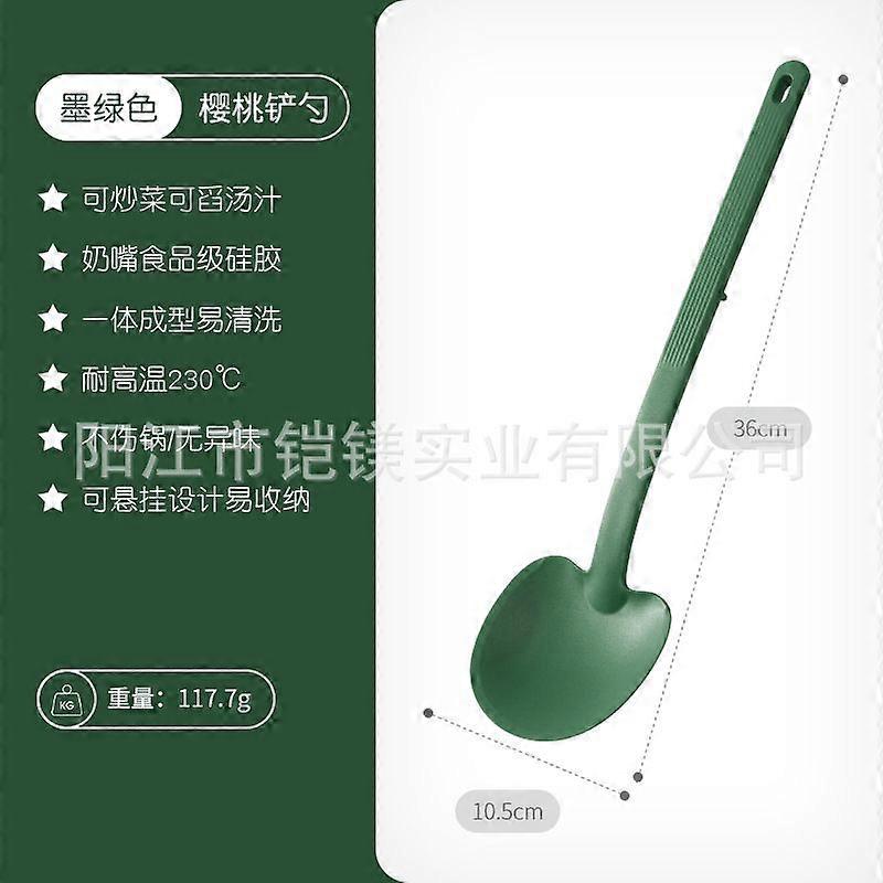 Heat Resistant Silicone Spatula: Non-Stick Spatula With Ergonomic Handle - Kitchen Turner For Stir-Frying Baking And Flipping