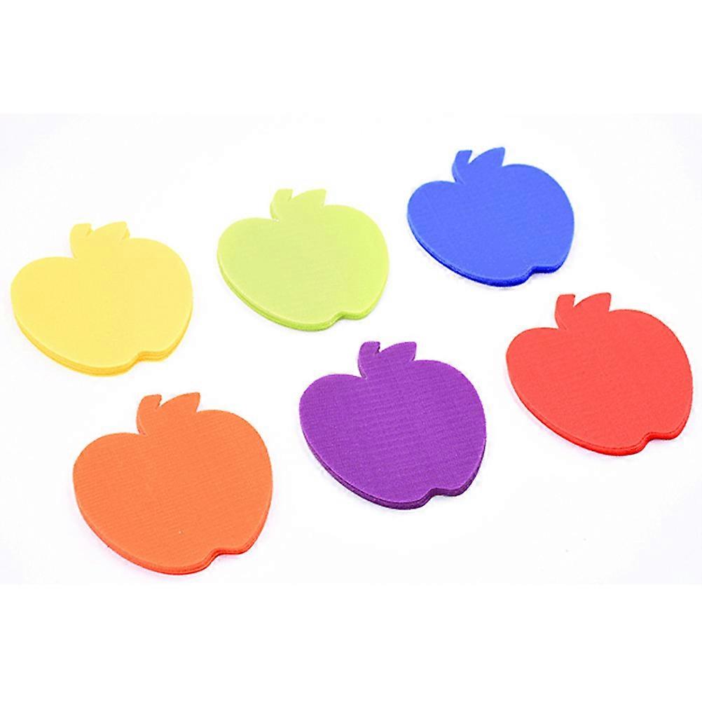Creative Carpet Marker Stickers Apple Shape for Home Assorted Color Suitable for Carpets