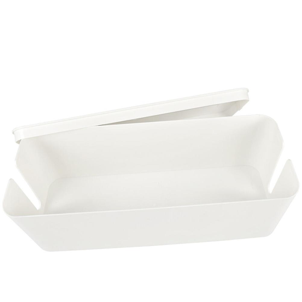 Plastic Cable Case for Durable Cable Management Organizer in White Lightweight and Portable Use