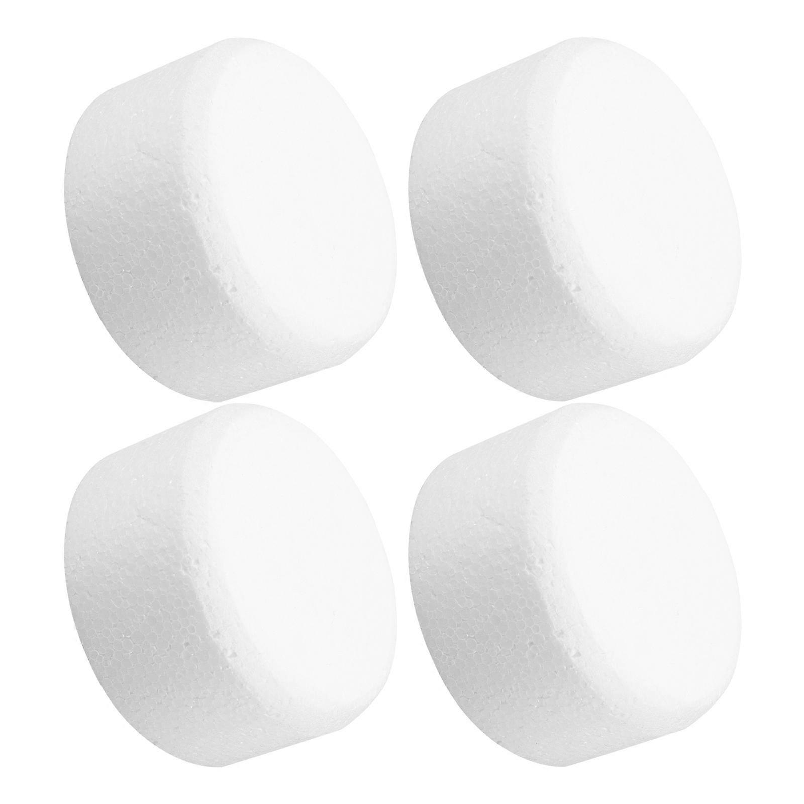 4pcs Round Cake Dummies for Decorating, Crafting, DIY Projects, and Wedding Displays – Flexible, Durable Design