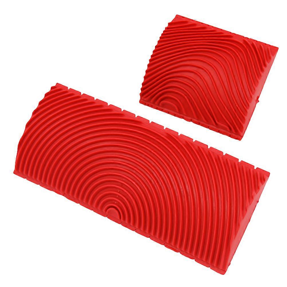 Wood Grain Roller Brush for DIY Use with Comfortable Handle and Vivid Effects 3 Inches and 6 Inches