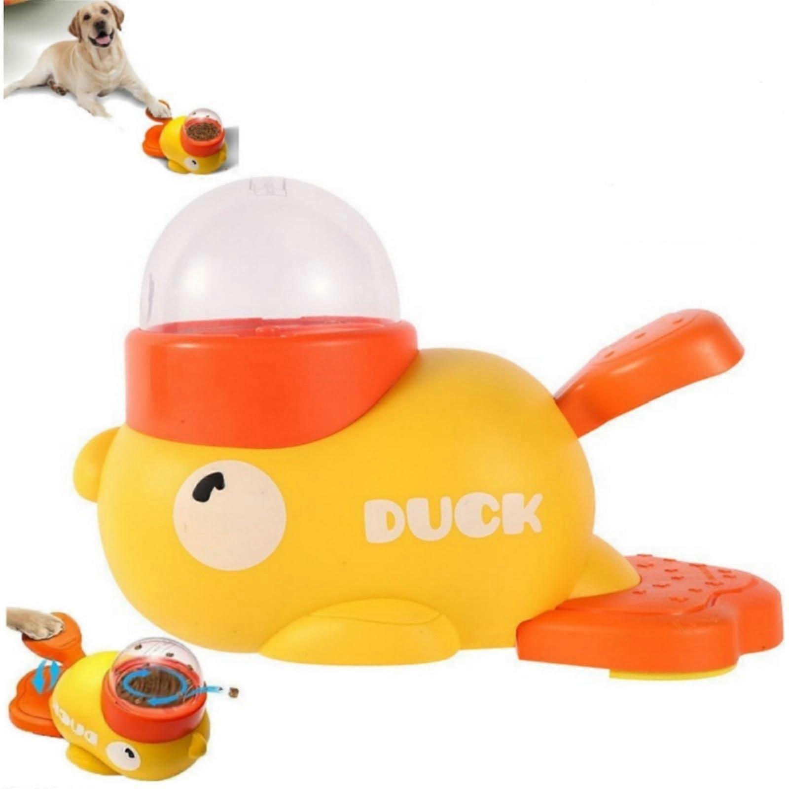 Duck Shape Dog Slow Feeder, Nibble Duck Dog Treats, Pet Slow Feeder Toy, Dog Interactive Slow Feeder, Interactive Toy for Dogs, Fun Dispenser
