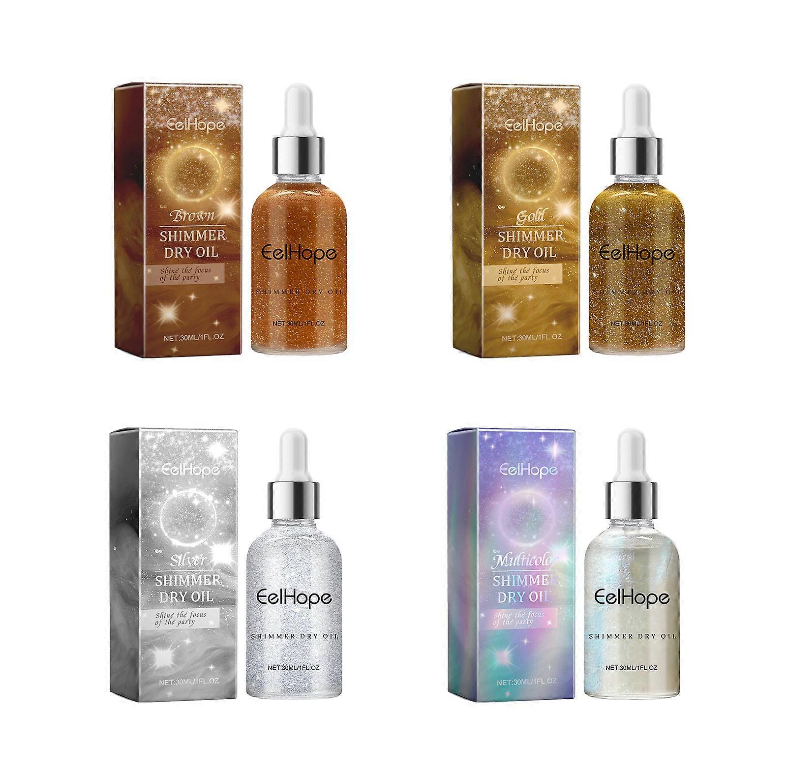 パーティーボディグリッターオイル、自然に明るくし、長持ちする保湿パーティーダンスシャイン