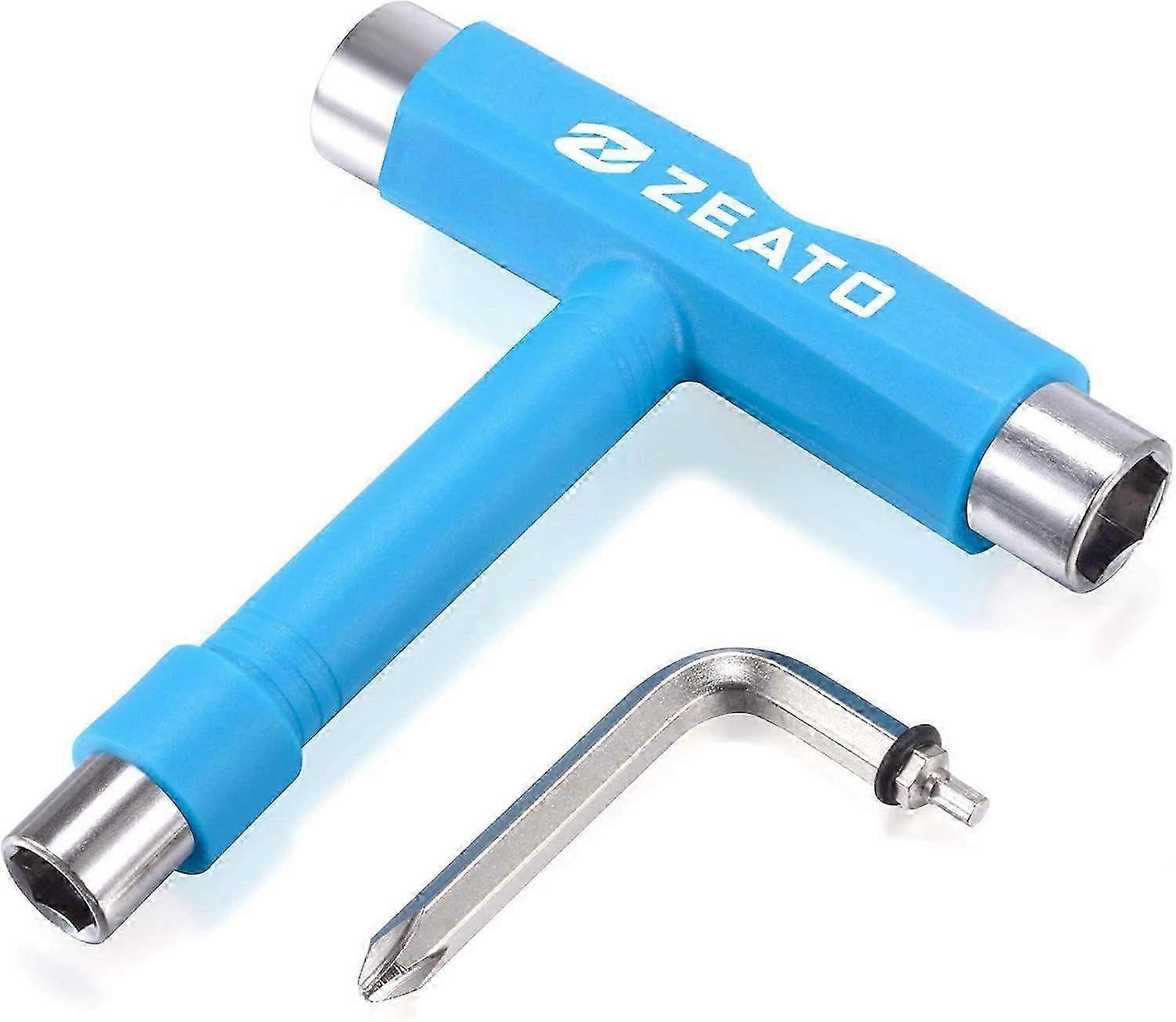 All-in-One Skateboard Tool with TY Allen Wrench & L-Shaped Phillips Screwdriver - Essential Skateboarding Accessory