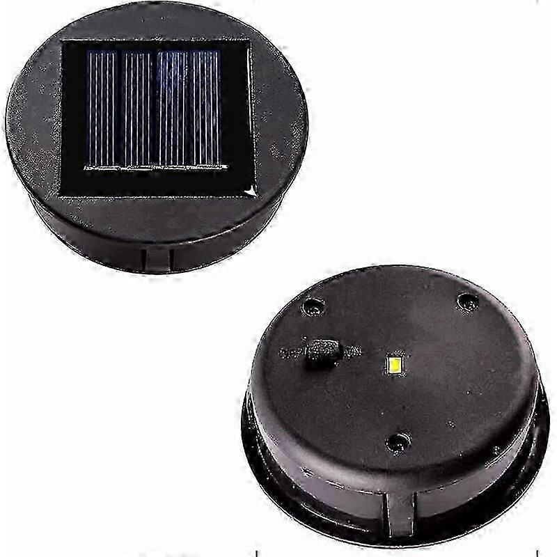 Pack Solar Lights Replacement with LED Bulbs Panel Lantern Cover for Hanging Garden