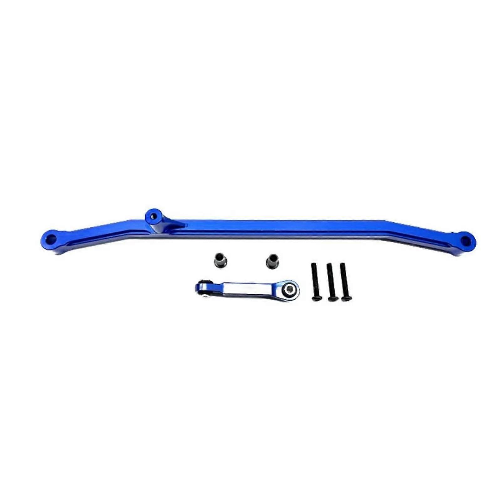 Compatible with LOSI for LMT 1/8 RC car upgrade part, aluminum alloy steering rod, 2 pieces steering linkage pull rod link (Blue)
