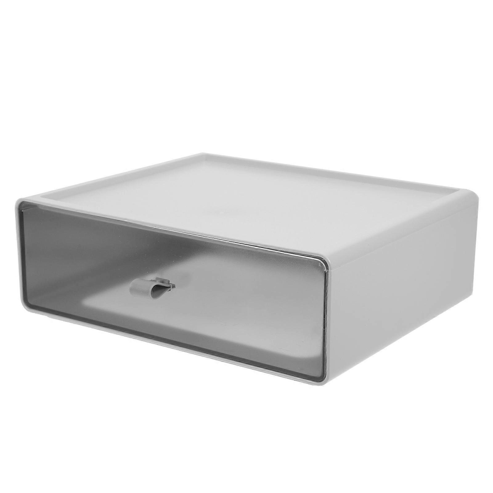 Grey Jewelry Box for Home ABS PP Material Efficient Storage Solution Desktop Organizer 1 Piece
