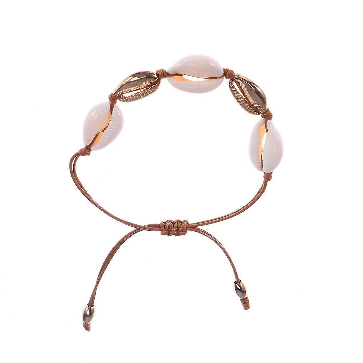 Assorted Color Bohemian Shell Handmade Bracelet for Wearing Use Unique Design Chain Bracelet Size 7.5 Inch