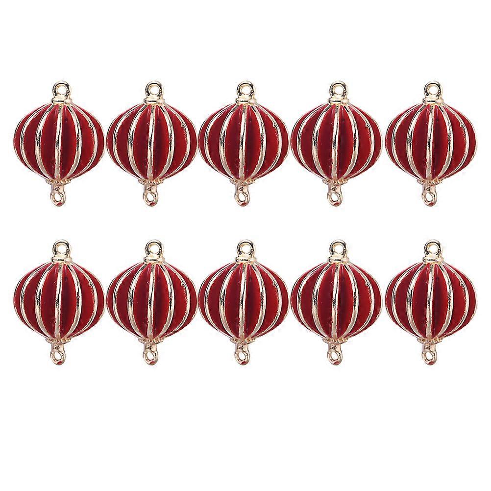 Crafting Charms for Bracelets, Red Lantern Inspired, Enhance Your DIY Creations