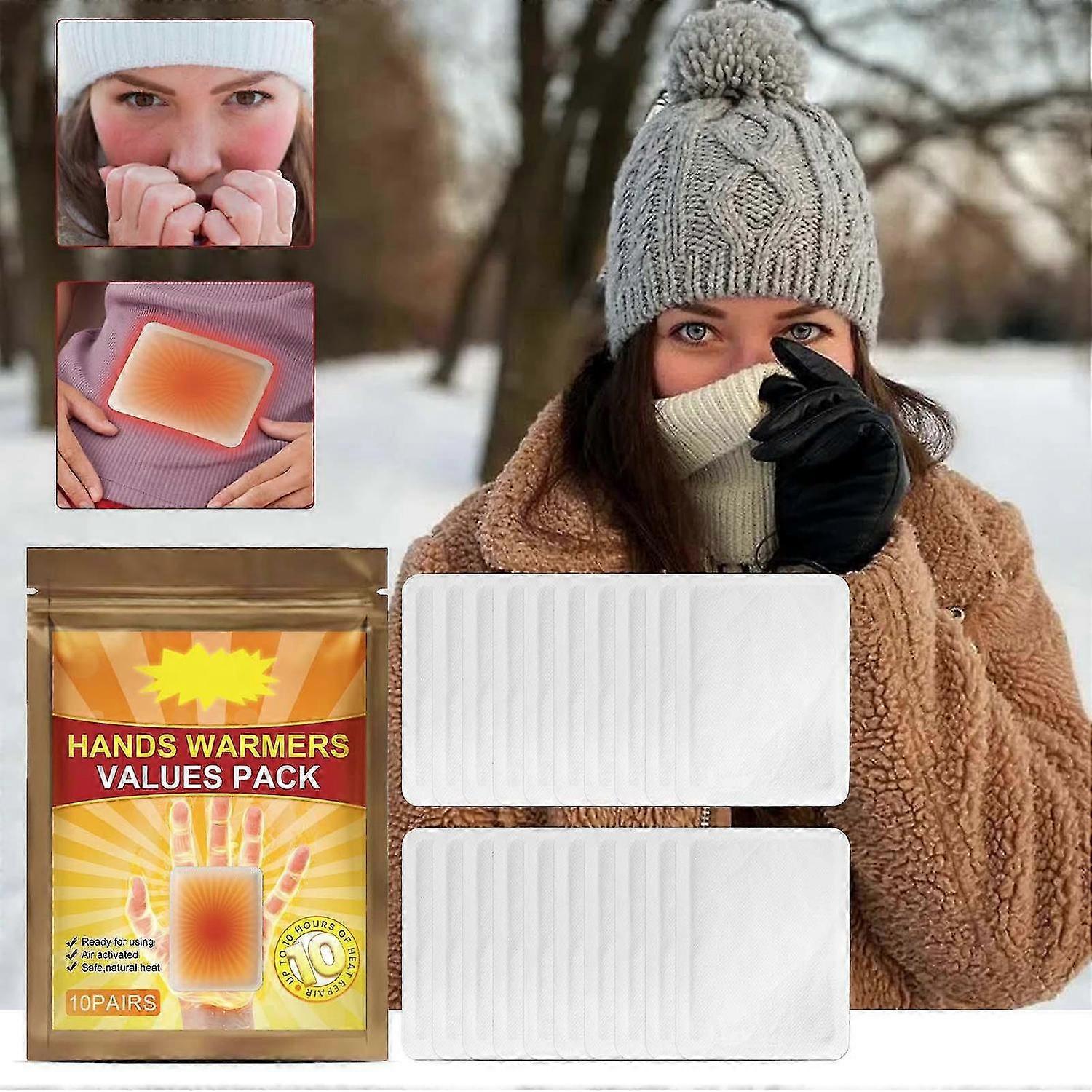 سخانات الجسم واليدين الفائقة - تدفئة الهواء الطبيعية الآمنة طويلة الأمد - حتى 18 ساعة