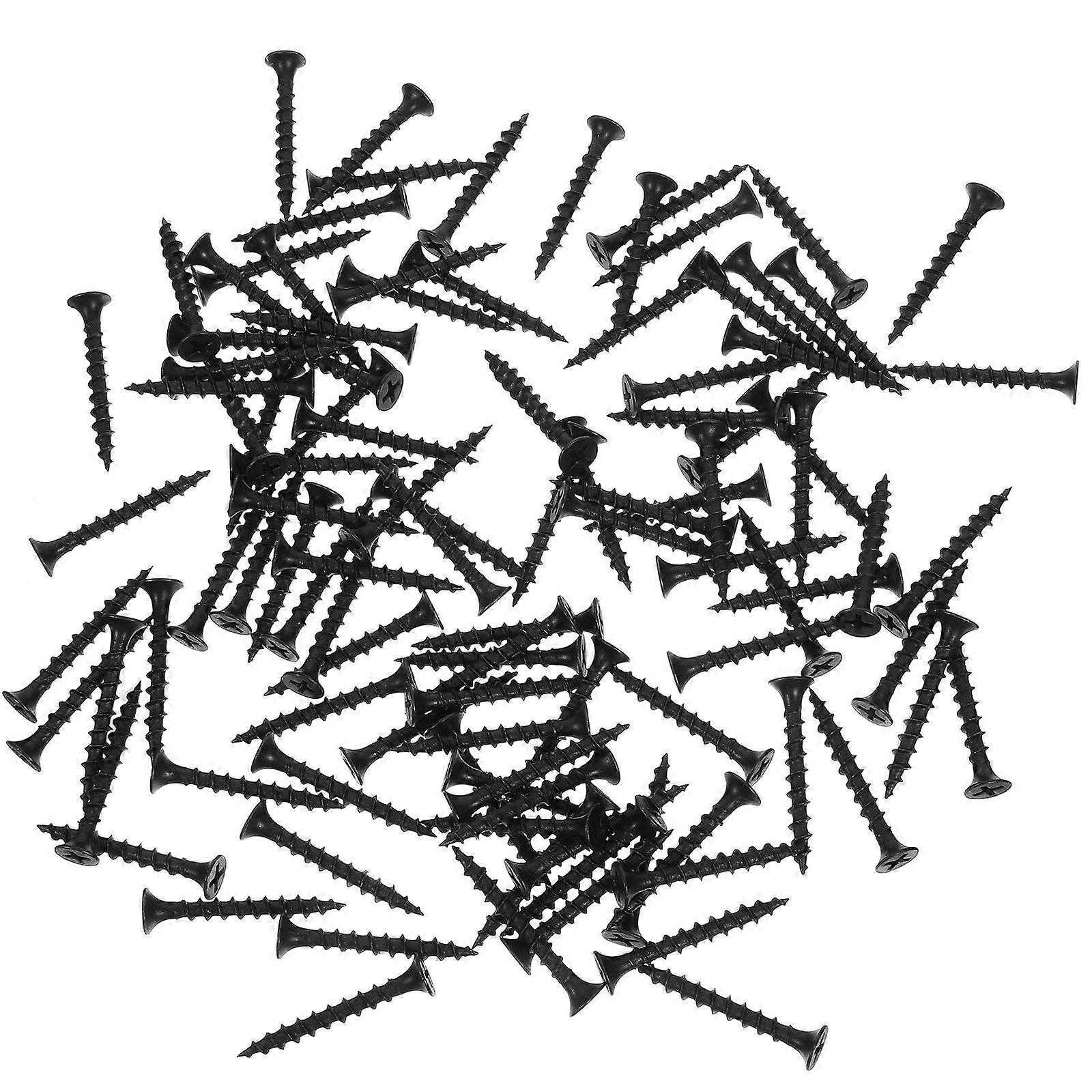 Self-Drilling Screws 100Set For Homeowners M4*35 Carbon Steel Screws For Construction And Woodworking Tasks